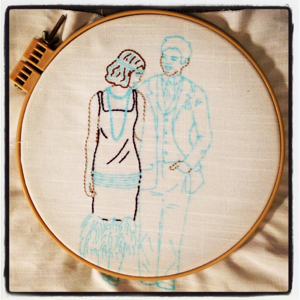 Gatsby Embroidery by Craft Prowler