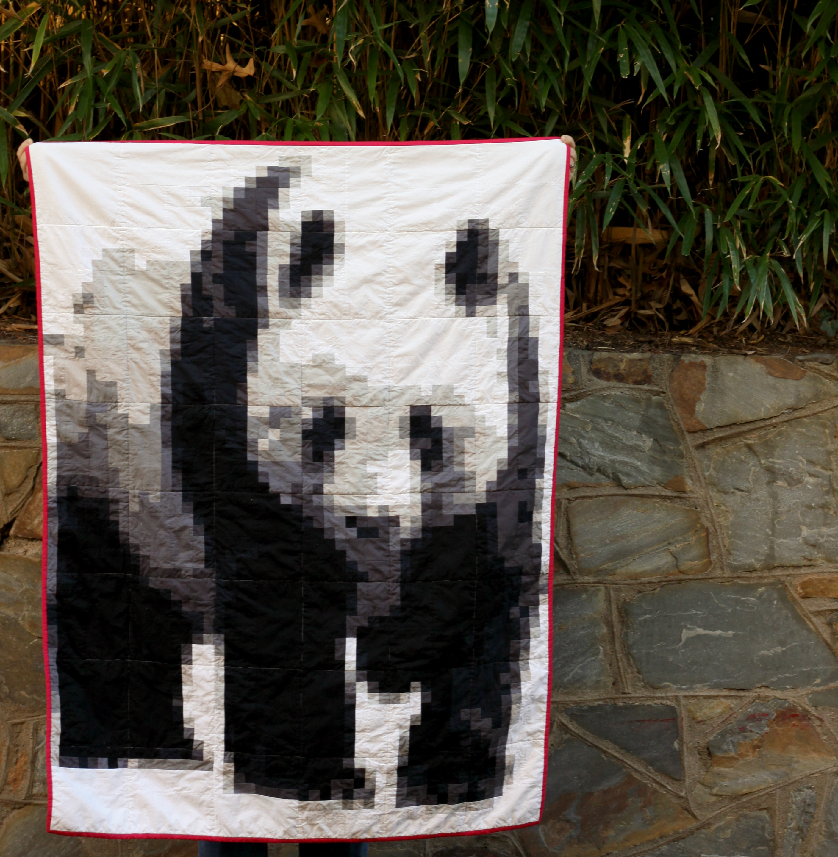 Pixelated Panda by East Dakota Quilter